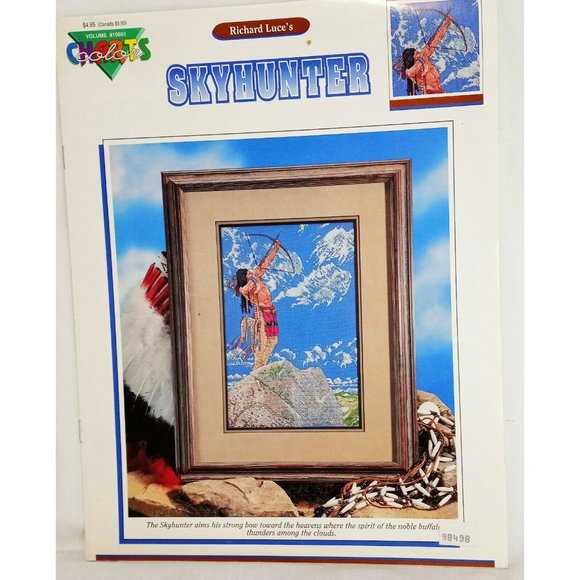 Skyhunter Native American Cross Stitch Leaflet Book Color Charts 10601 1990 - Picture 1 of 8
